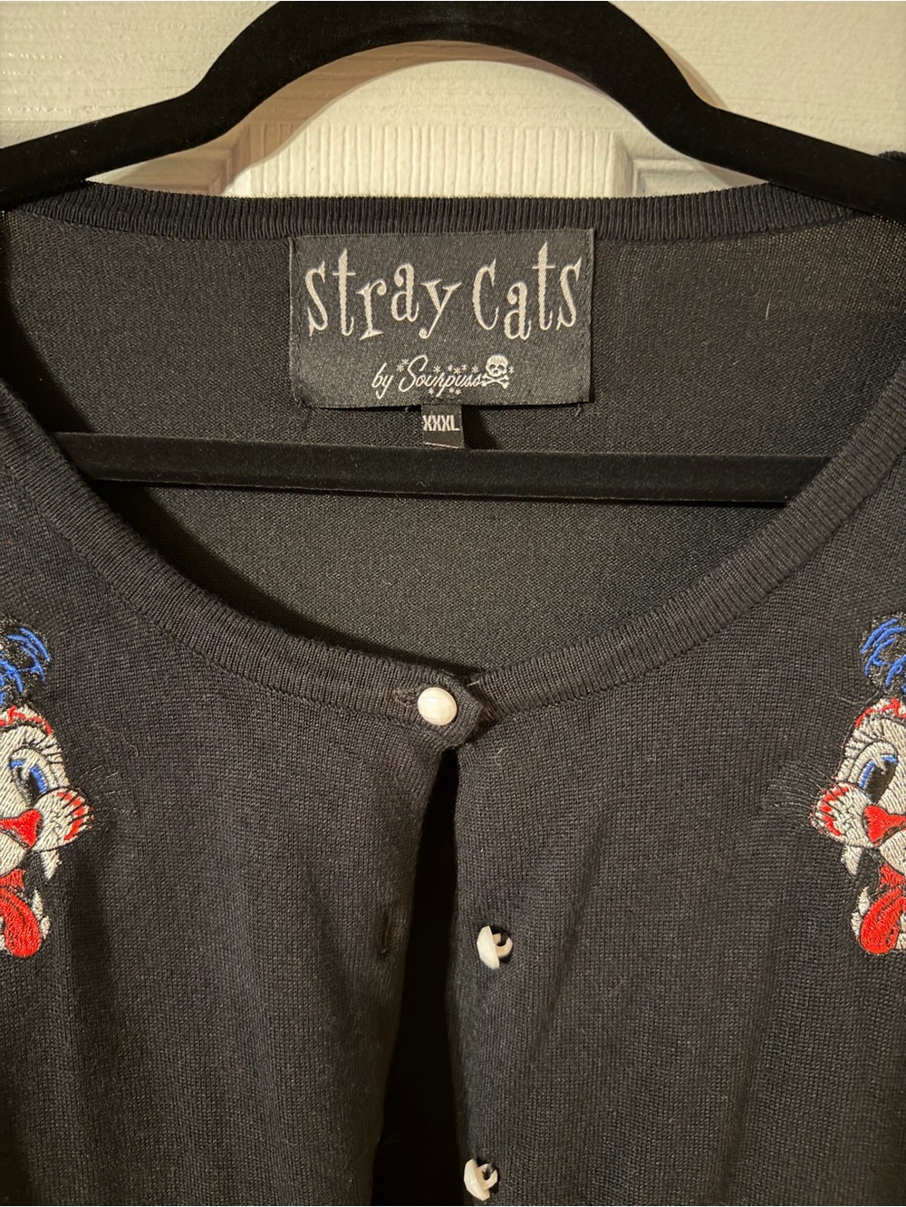 Sourpuss Stray Cats Cardigan - Picture 2 of 3